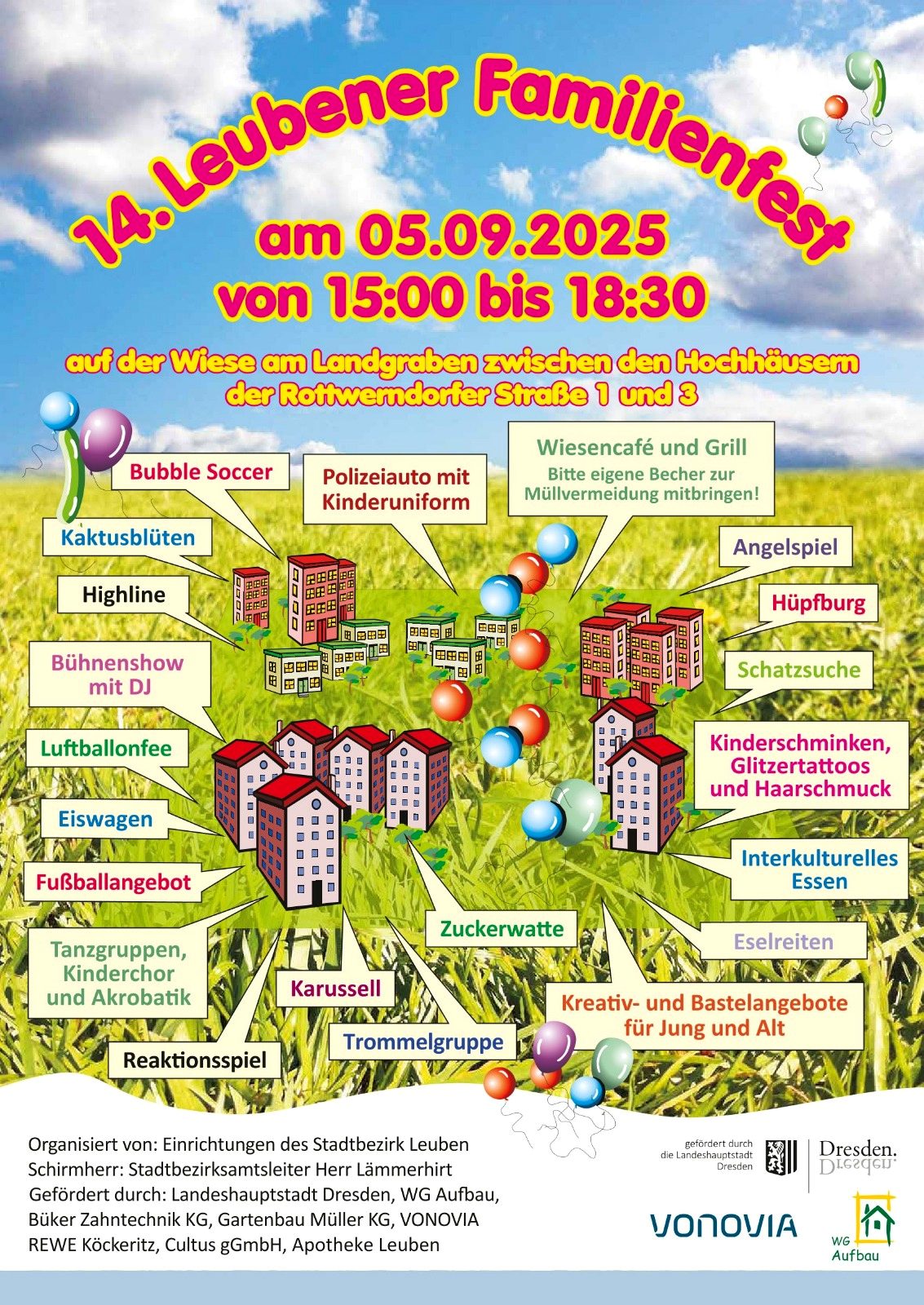 Leubener Familienfest 2025 mit öffentlicher Beschallung